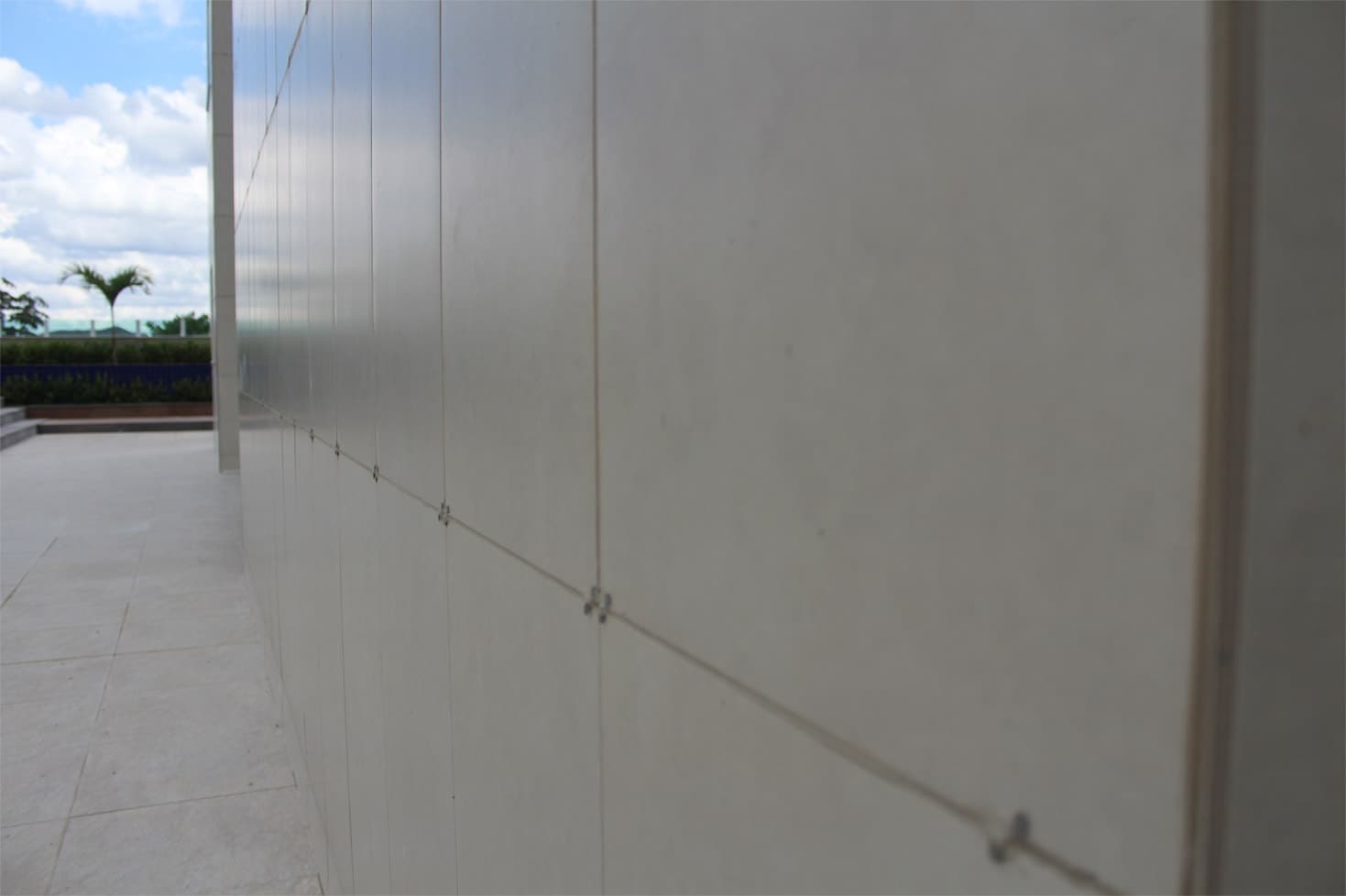 Fachada em porcelanato