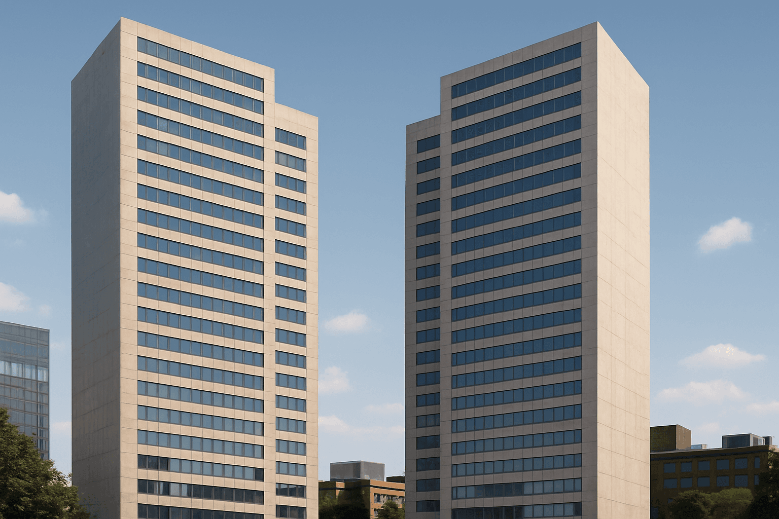 Render 3D da fachada